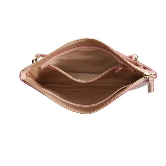 MCM Visetos Monogram Powder Pink Crossbody Pouch - Picture 4 of 6